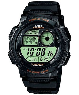 AE-1000W-1A  -  Японские наручные часы Casio Collection AE-1000W-1A с хронографом