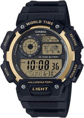 AE-1400WH-9A  -  Японские наручные часы Casio Collection AE-1400WH-9A с хронографом