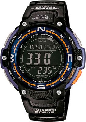 SGW-100-2B  -  Японские наручные часы Casio Collection SGW-100-2B с хронографом
