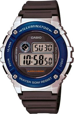W-216H-2A  -  Японские наручные часы Casio Collection W-216H-2A с хронографом